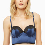 Opulence Long Line Strapless // Sapphire (M)