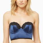 Opulence Long Line Strapless // Sapphire (L)