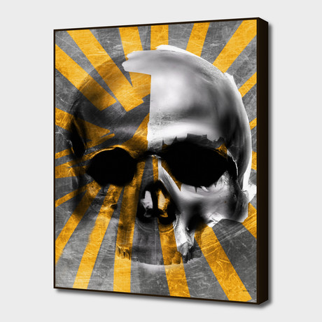 Golden Skull (16"L x 20"H x 1.5"D)