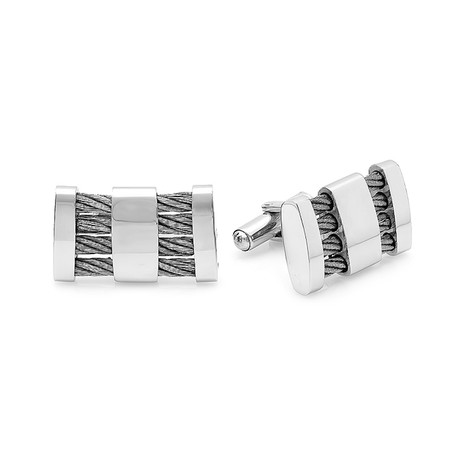 Wire Cufflinks // Metallic