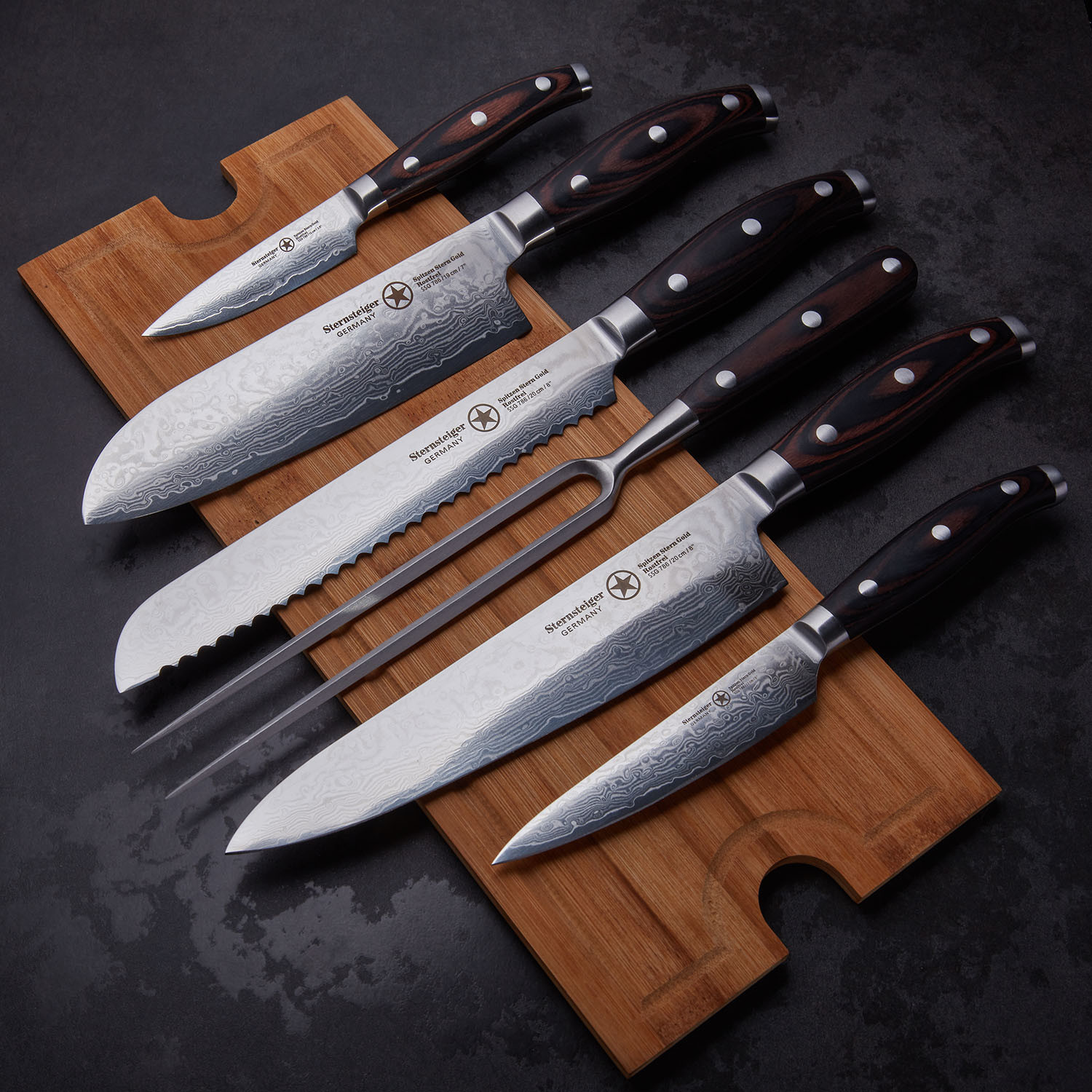 Damascus Knives // Set of 7 - Sternsteiger - Touch of Modern