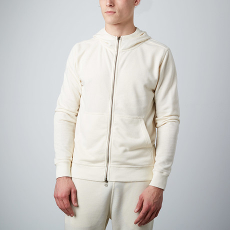 Zander Full-Zip Hoodie // Cream (XS)