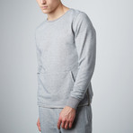 Weber Side-Zip Crewneck Hoodie // Grey (S)