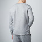 Weber Side-Zip Crewneck Hoodie // Grey (S)