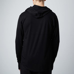 Long Sleeve Hoodie // Black (L)