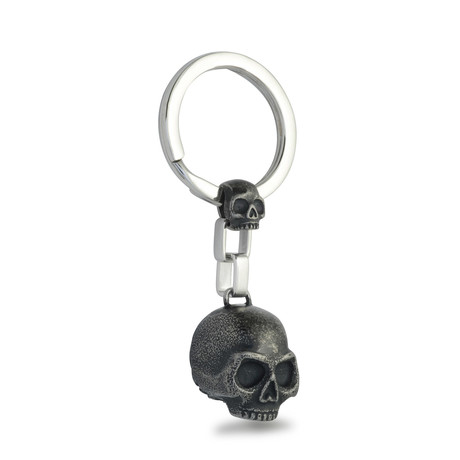 Double Skull Keychain