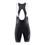 Glow Bib Training Shorts // Black + White (XS)