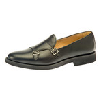 Tancredi Leather Double Monk // Black (Euro: 41)