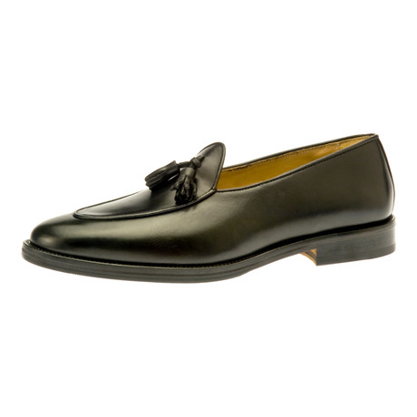 Alfredo Leather Tassel Loafer // Black (Euro: 40)