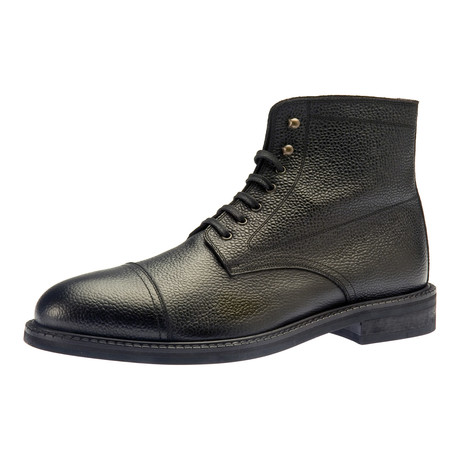 Oliver Pebbled Leather Boot // Black (Euro: 42)