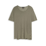 Distressed Tee // Khaki (M)