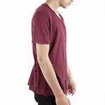 Distressed Tee // Oxblood (S)