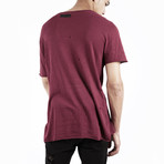 Distressed Tee // Oxblood (S)