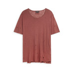 Distressed Tee // Rust (XS)