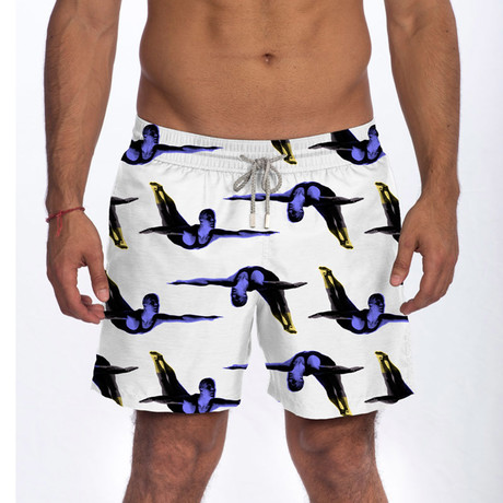 Le Club // Swimon // Black + Purple + White (S)