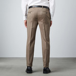 Herringbone Notch Lapel Suit // Brown (US: 36R)