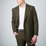 Peak Lapel Suit // Olive Green (US: 36S)