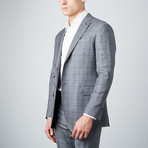 Glenurquhart Check Notch Lapel Suit // Light Grey (US: 36R)