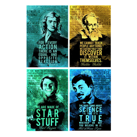 Science Quotes // Set of 4
