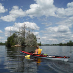 Seeker Portable Performance Kayak // Mystic Red Wave