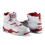 Enforcer Hi Dc Sneaker // White + Crimson Red (US: 8.5)