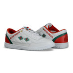 Quilts // White + Red + Emerald (US: 11)