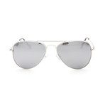 Freeway // Shiny Silver + Smoke Polarized + Silver Mirror Lens