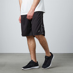 Flatlocked Basketball Short // Black + Grey (M)