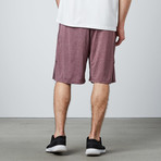 Flatlocked Basketball Short // Heather Burgundy (2XL)