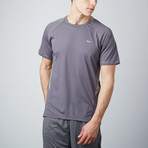 Raglan Mesh Panel T-Shirt // Grey (S)