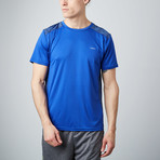 Color Blocked Space-Dyed T-Shirt // Royal Blue (L)