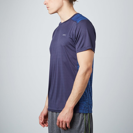 Color Blocked Space-Dyed T-Shirt // Navy (S)