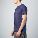 Color Blocked Space-Dyed T-Shirt // Navy (M)