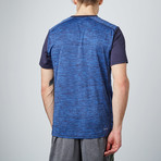 Color Blocked Space-Dyed T-Shirt // Navy (S)