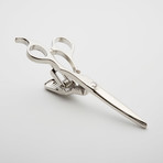 Scissors Tie Clip // Silver