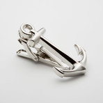 Anchor Tie Clip I // Silver