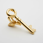 Key Tie Clip // Gold