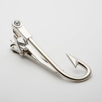 Hook Tie Clip // Silver