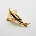 Koi Fish Tie Clip // Gold