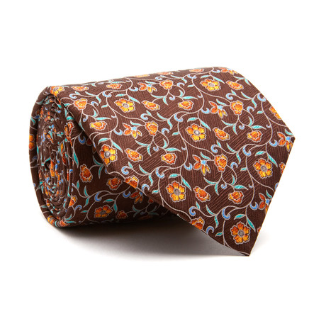 Jackson Silk Tie // Hibiscus Floral