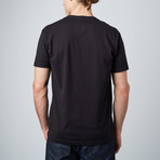 Basic V-Neck Tee // Black (L)