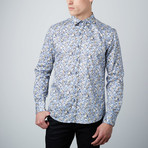 Cloudy Fields Button-Up Shirt // Blue (L)