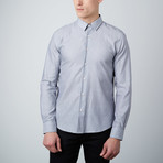 Geometry Cuff Button-Up Shirt // Grey (M)