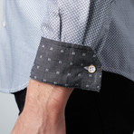 Geometry Cuff Button-Up Shirt // Grey (XL)