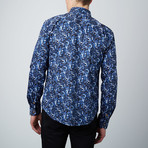 Lava Lamp Button-Up Shirt // Blue (S)