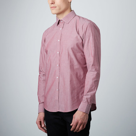 Dexter Cuff Button-Up Shirt // Red (S)