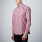 Dexter Cuff Button-Up Shirt // Red (M)