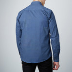 Seeing Spots Button-Up Shirt // Blue (XL)