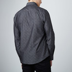 Paisley Shadows Button-Up Shirt // Charcoal (S)