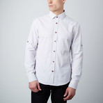 Microcircles Button-Up Shirt // Lavender (L)